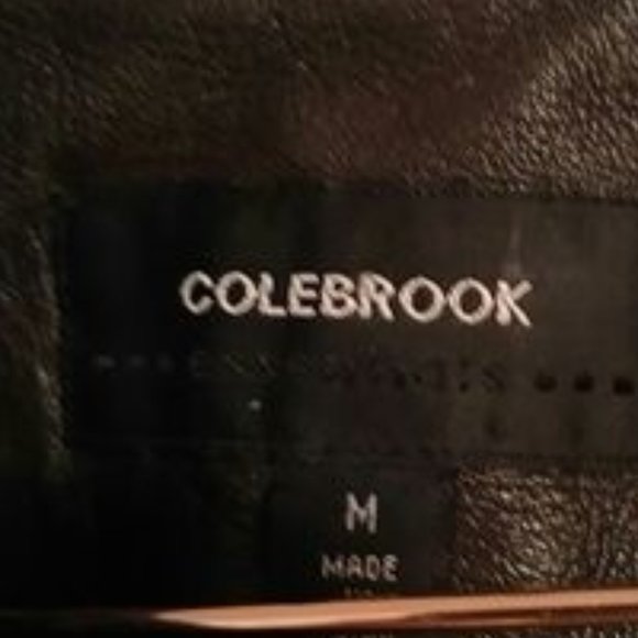 Colebrook Brown Super Soft Leather Lined Front Zip Jacket SZ M - Picture 2 of 6
